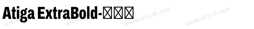 Atiga ExtraBold字体转换
